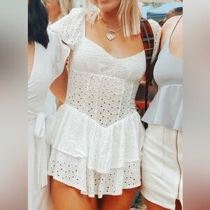 White Eyelet Dress